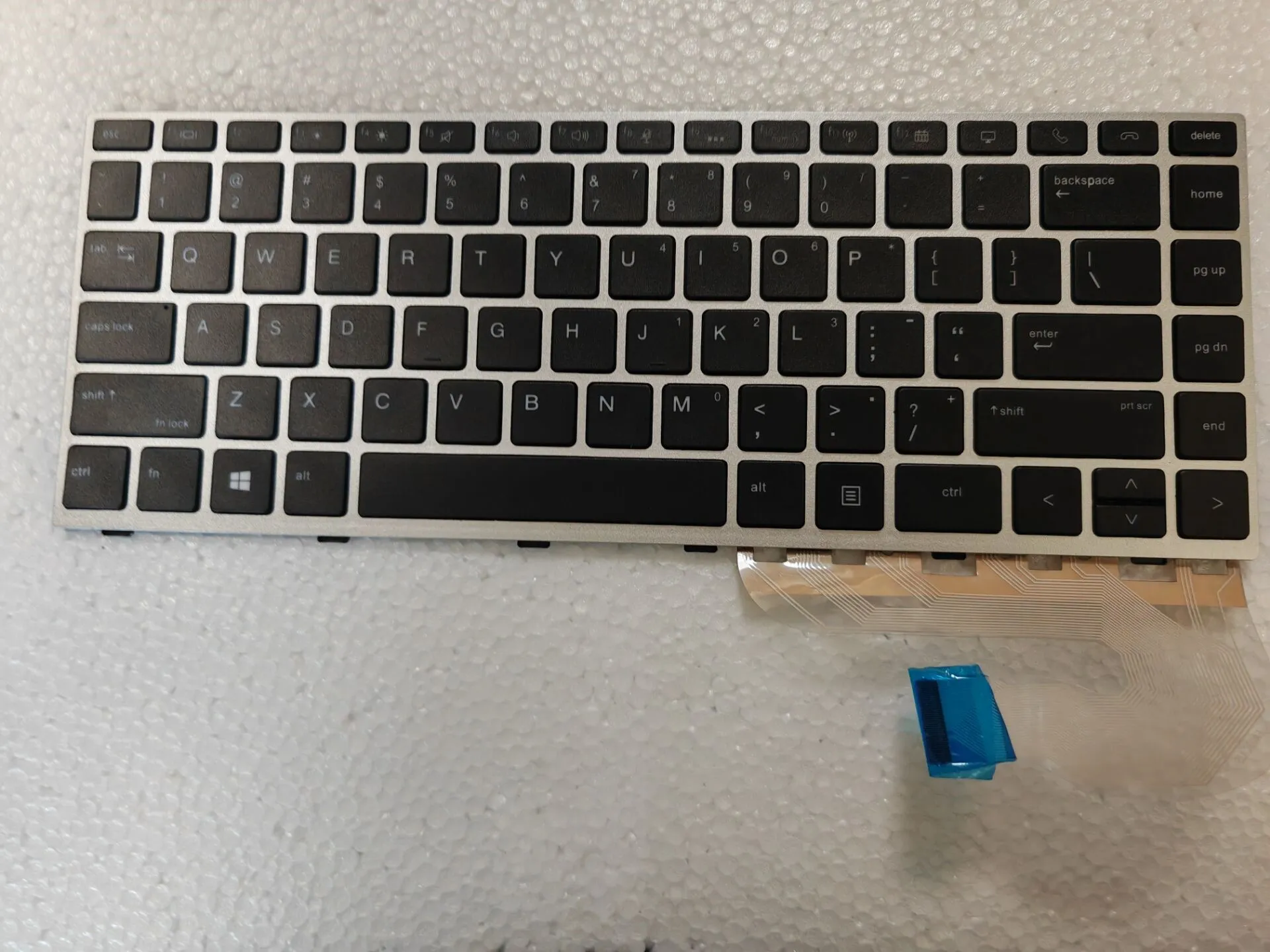 Nuovo Per Hp Elitebook 745 G5 840 G5 846 G5 840 G6 Zbook 14U G5 14U G6 Tastiera Us Con Cornice Argento Retroilluminata Senza Trackpoint