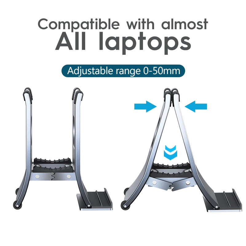 Oatsbasf-suporte Vertical Laptop Dissipação de Calor Suporte Gravidade Laptop Suporte Notebook Alumínio Macbook Pro Air Xiaomi Tablet - Imagem 3