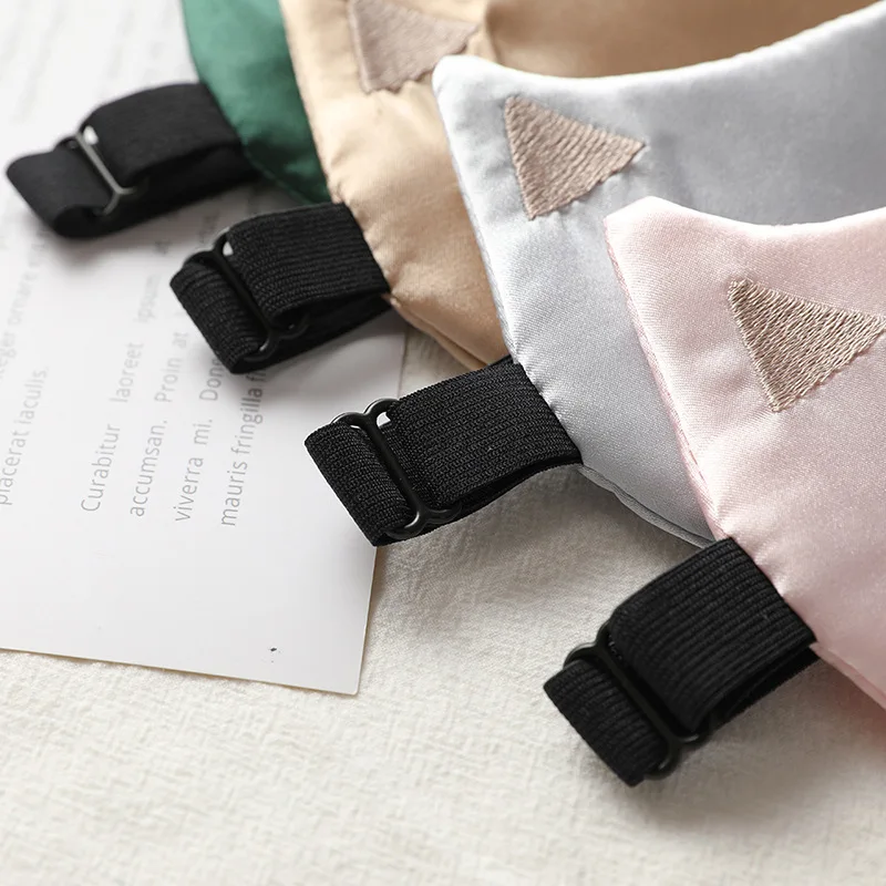 Silk Sleep Imitated Eye Mask Night Eyeshade Eyes Cover Smooth Women Men Fox Travel Relax Eyepatch Breathable B shade s patch_voghion.com