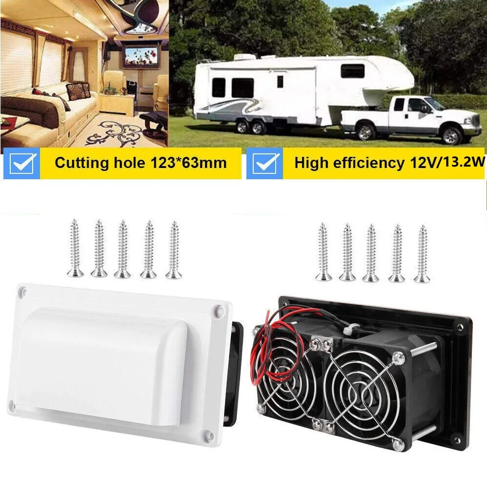 12V Caravan Motorhome Trailer Side Air Vent Ventilation Exhaust Fan Easy Installation for Camper Trailer Boat Marine Yacht RV uniqlo kids easy short pants yacht