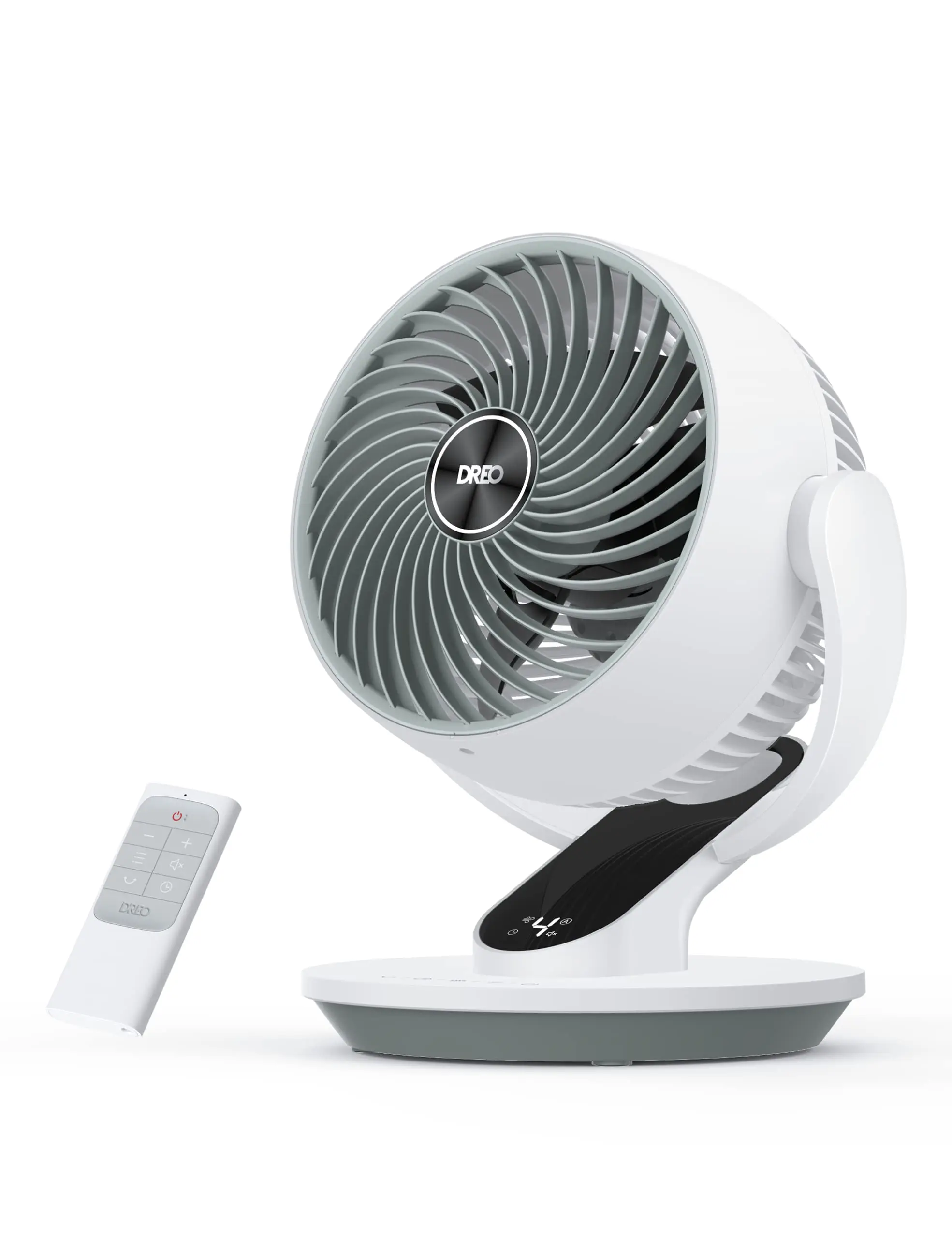 

Oscillating Fan for Bedroom, 70ft Powerful Airflow,Desk Air Circulator Fan with Remote, 120° Adjustable Tilt, 4 Speeds, 8H Timer