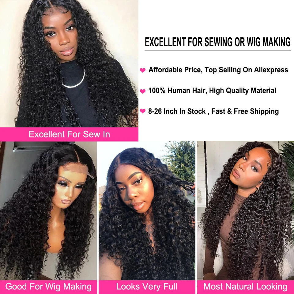 Deep Wave Bundles Brazilian Hair Weave Bundles 100% Remy Human Extensions 4 pcs/lot Natural Deep Wave Cranberry Hair
