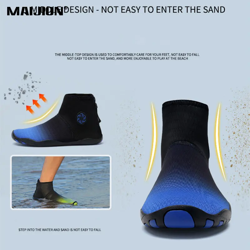 Water Sports Shoe Upstream Beach Comfortable Men Women Barefoot Quick Dry Swim Aqua Shoe Nonslip Footwear Breathable Wading