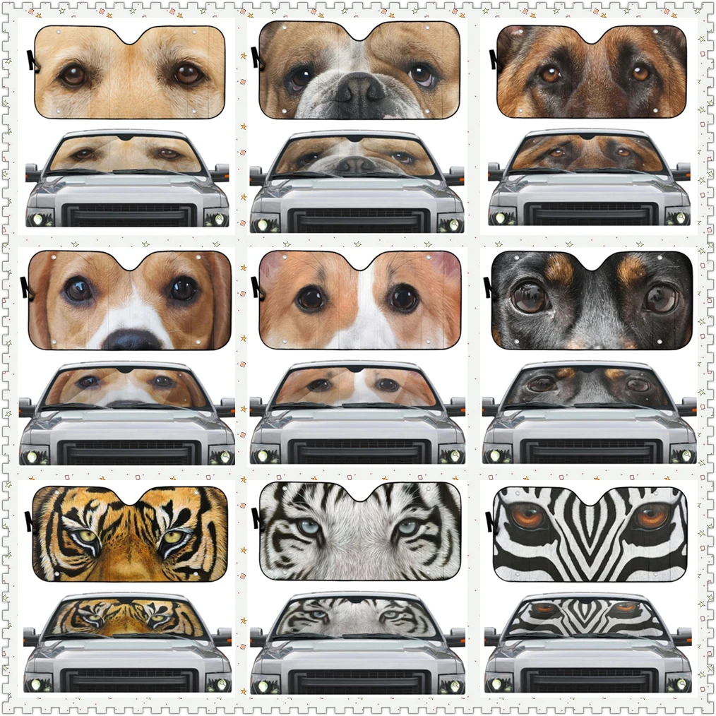 

Animal Eyes Car Auto Sunshades Heat Resistant, UV Resistant Car Auto Sunshades
