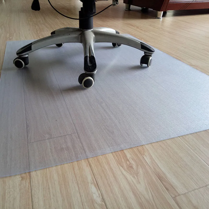 

QQPQGG 2022Transparent Wood Floor Protection Mat PVC Plastic Floor Carpet Computer Seat Cover Protective Cover sfree shipping