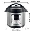 6L Multifunction Electric Pressure Cookers Soup Porridge Heating Meal Heater Kitchen Stainless Steel Multicooker Rice Cooker 6