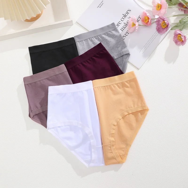 Cotton Seamless Panties - High Waist Briefs With Elastic Waistband | Breathable Women Underwear