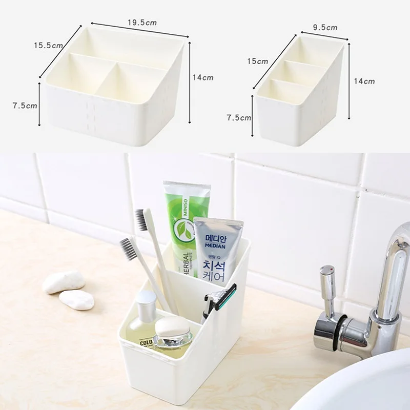 WBBOOMING 2 Colors Plastic Makeup Organizer Cosmetics Storage Container Drawer Home Office Desktop Sundries Jewelry Storage Box 6