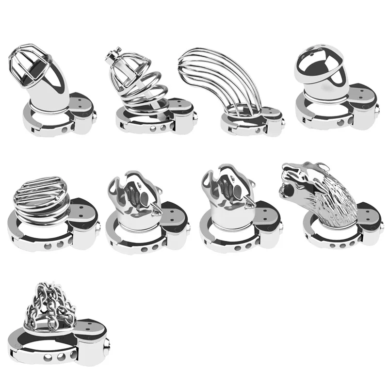 Metal Chastity Cock Cage for Men Penis Lock Adjustable Penis Ring Chastity Device Couple Sex Games Adult Toys Cock Ring penis chastity cage chastity lock sex toy penis cock ring male female sex toy