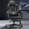 Dowinx Gaming Chair with Pocket Spring Cushion, Ergonomic Game Chair with Massage Lumbar Support and Footrest for Adults 1