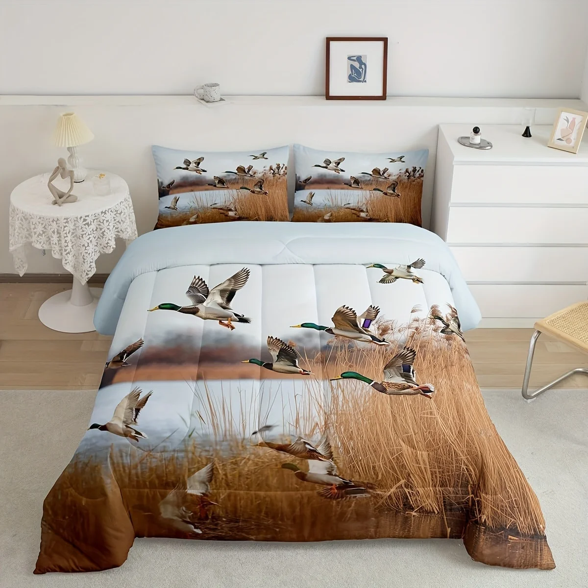 Natural Scenery Bedding Set 3D Printed Duvet Cover Set Soft Single Twin Double Size Bedroom Decor Duvet Cover Set Birthday Gift