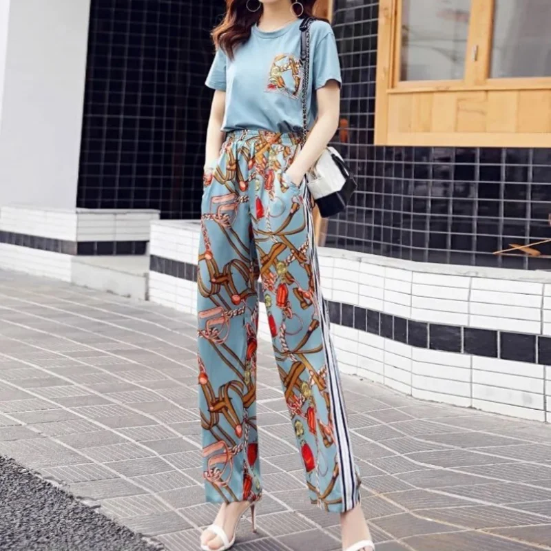 2024 New Set Casual Large Size Loose and Age Reducing Fashion Slim Fit Women's Fashion Style Two Piece Set New in Matching Sets