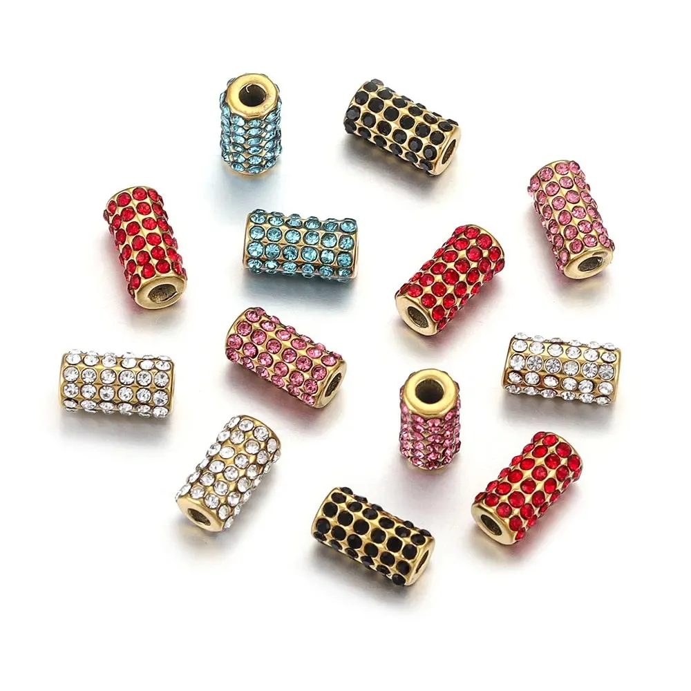 Full Drill Straight Hole Loose Bead Bracelet Beaded DIY Handmade Jewelry Accessories 3