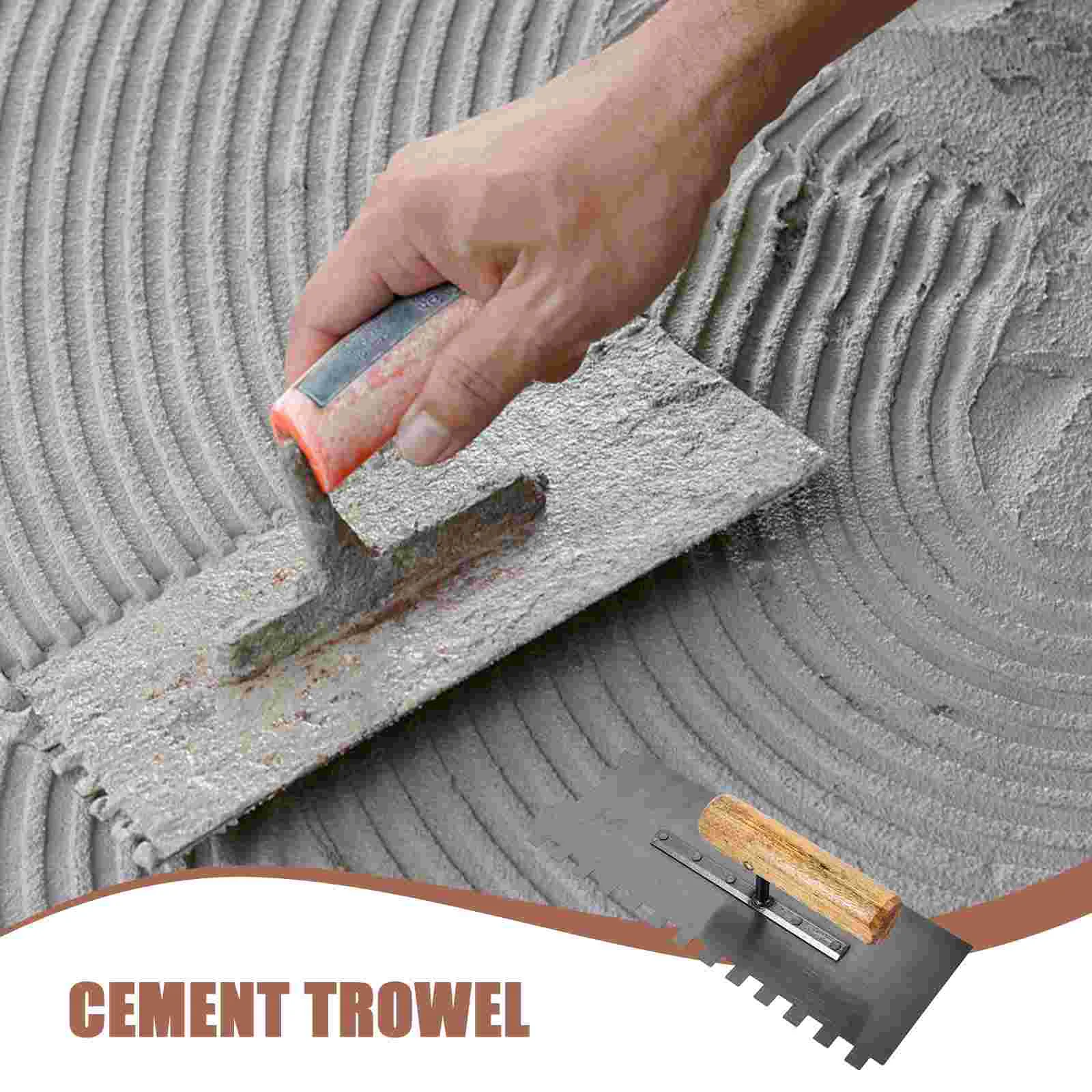 Stainless Steel Mud Knife Concrete Spreader Tile Trowel With Wooden Handle Drywall Tool Plaster Trowel Construction Tools