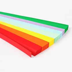 Vibrant Origami Star Paper Strips - 540 Sheets, 27 Colors for DIY Crafts and Home Decor (Rainbow 540 sheets)