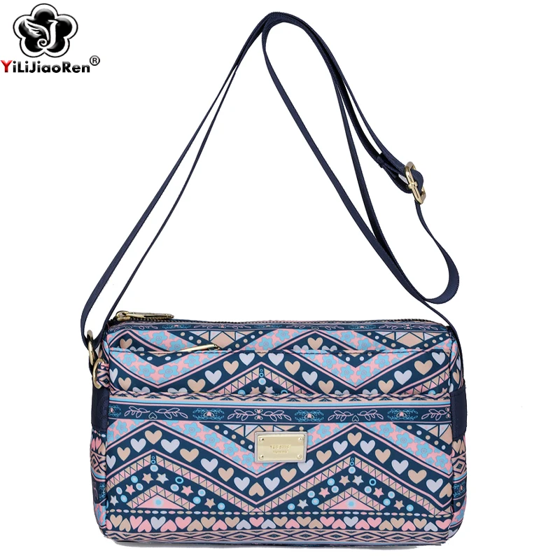 

Brand Nylon Shoulder Bag Women Waterproof Crossbody Bag Ladies Multi-pocket Handbag Large Capacity Travel Messenger Bags Female