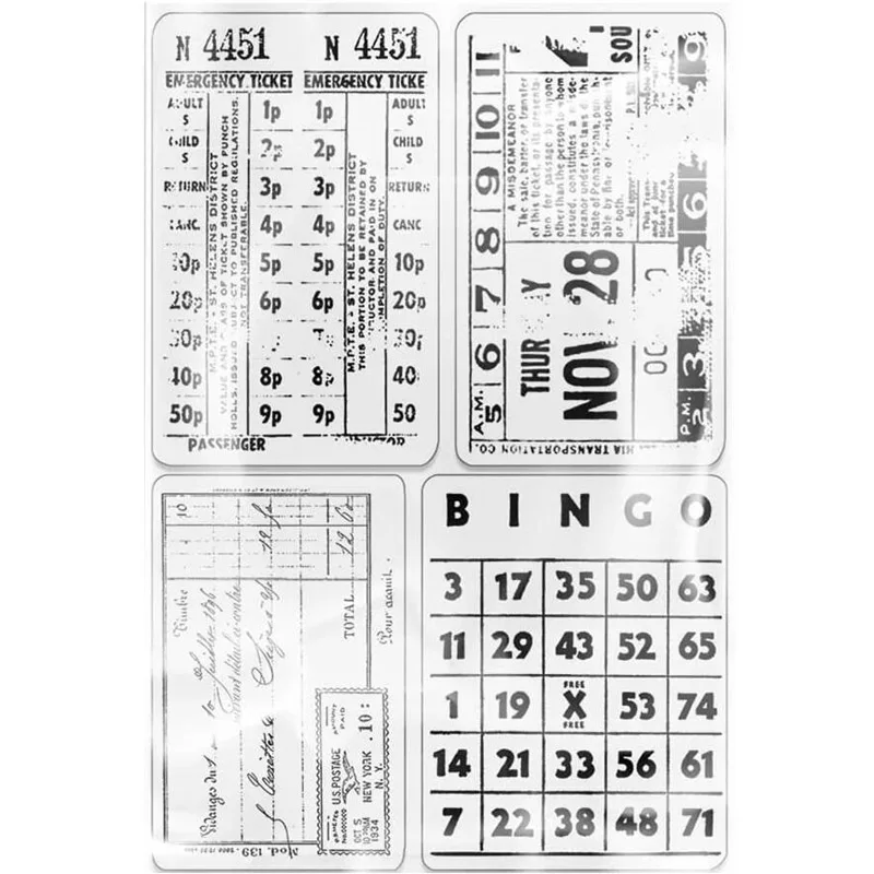Lot De Tampons Et Matrices De Découpe En Silicone Pour La Fabrication