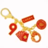2024 Red Lucky 9 Poker Buckle The Lucky 9 Charm Keychain Bring Good Luck w5510 4