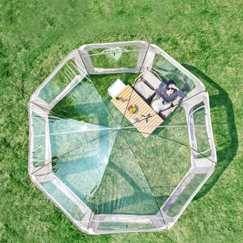 Outdoor Transparent Tent Portable Folding Camping Thickening Tent Starry Sky Bubble House Shade Winter Sunshine Wind/Waterproof 2