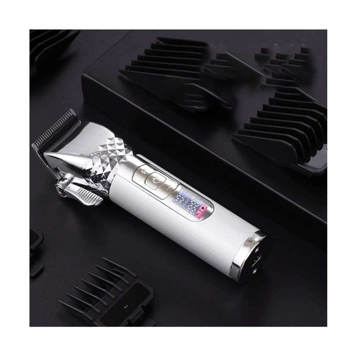 

Professional Hair Trimmer Gold Clipper Men Rechargeable Barber Cordless Hair Cutting Machine Men Gold
