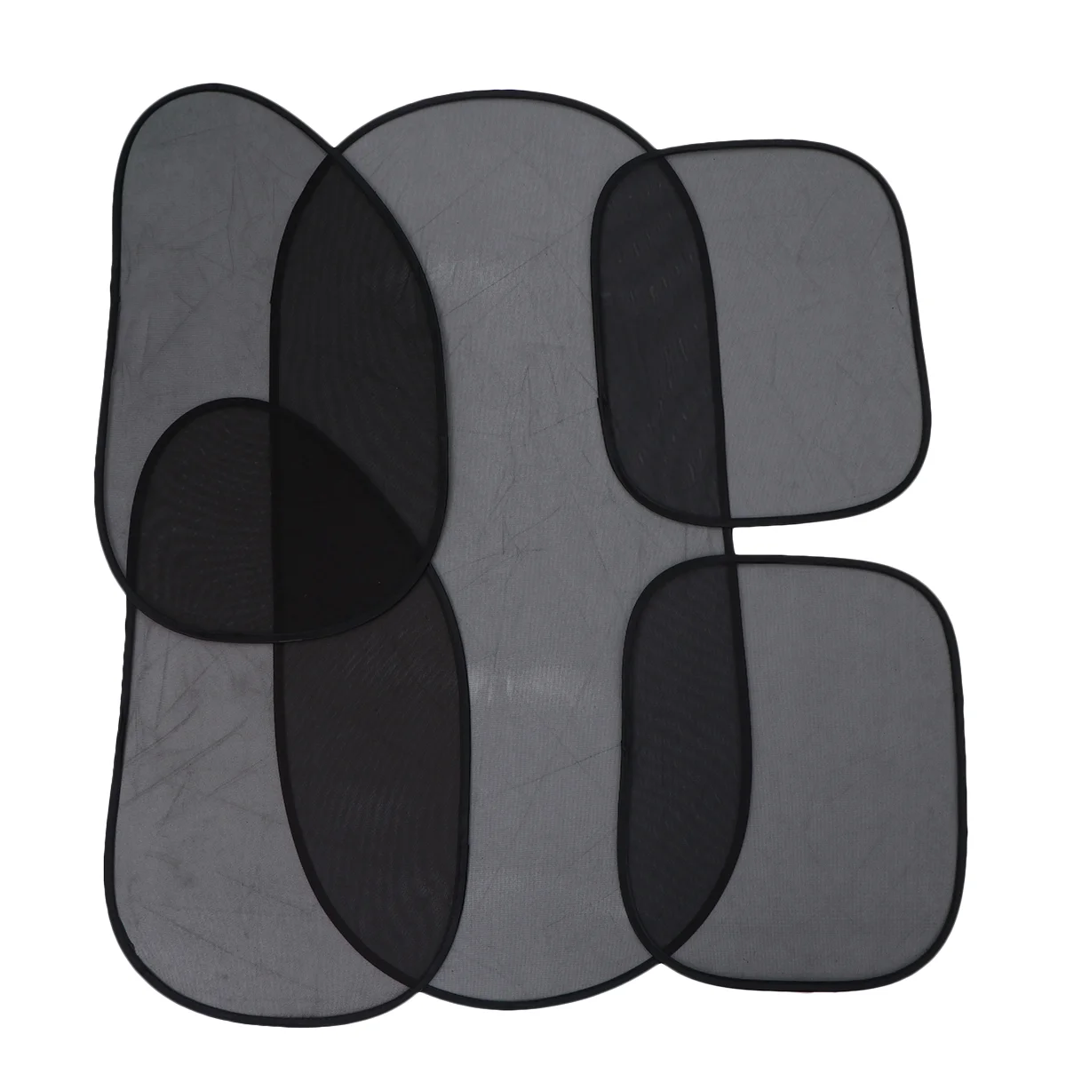 

5pcs Foldable Mesh Car Rear Right Left Side Windscreen Cover Car Sunshade Window Suction Cup Sun Visors Shade Sunshade Mesh
