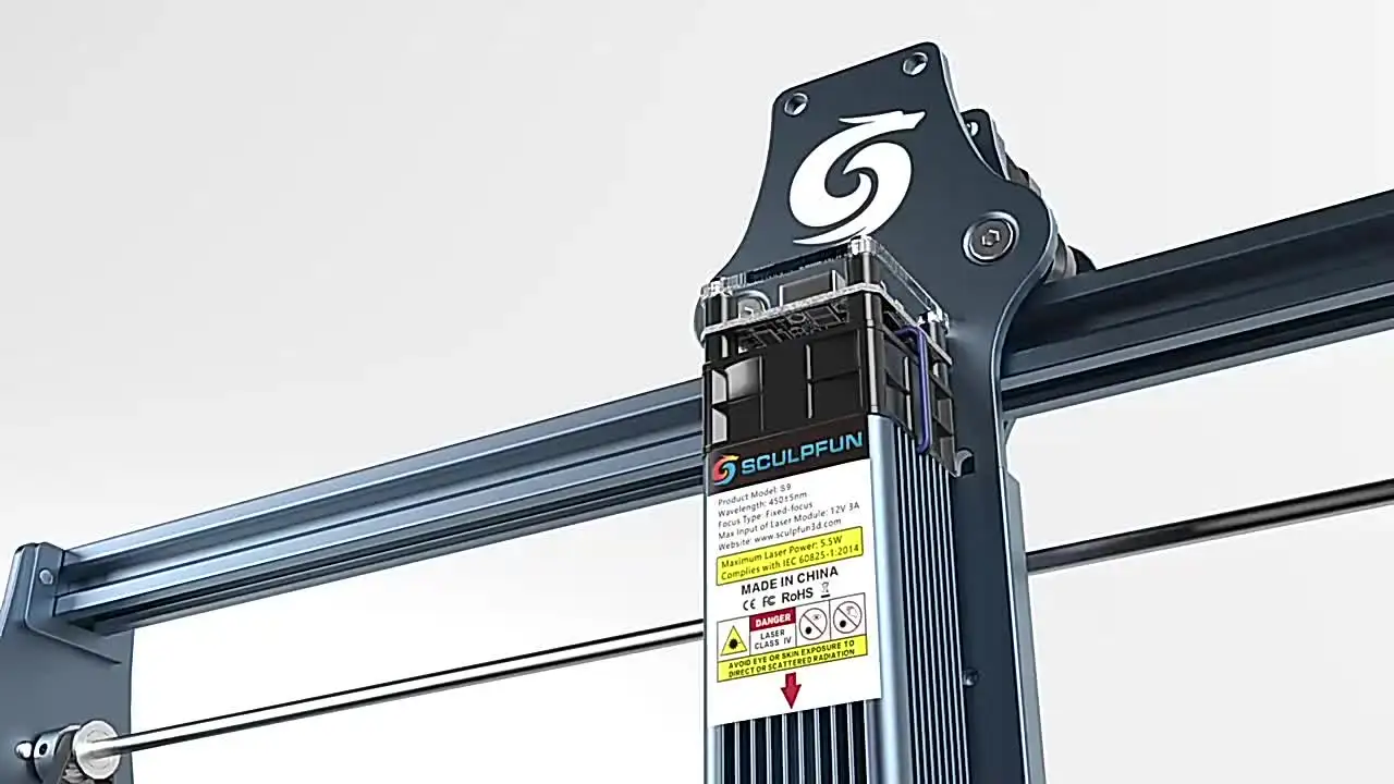 SCULPFUN S9 90W 効果レーザー彫刻機 超薄型レーザービーム整形技術