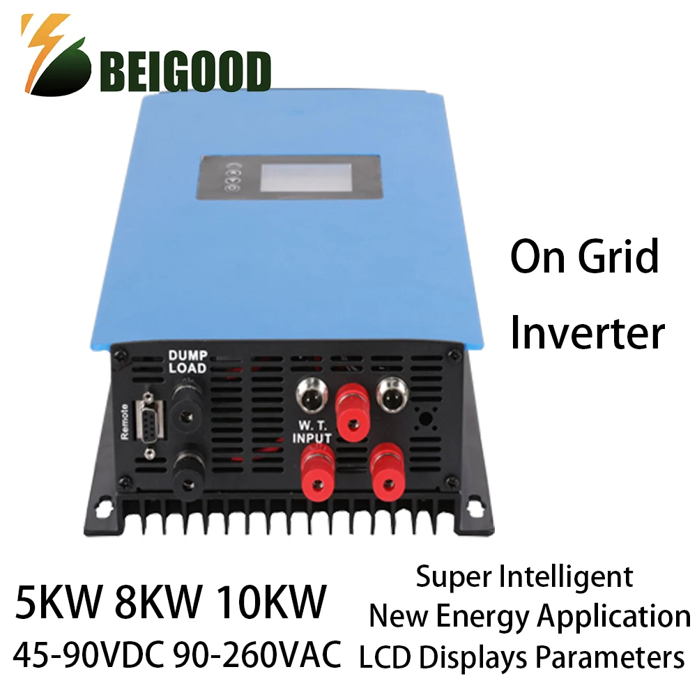 Inverter Con Sensore Limitatore Onda Sinusoidale Pura 5Kw 8Kw 10Kw Wind Mppt Power On Grid Tie 230V Per Generatore Eolico 24V 48V