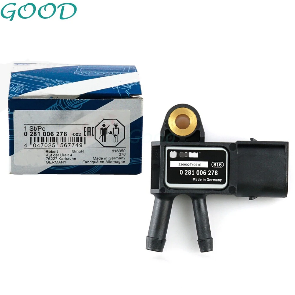 

New Exhaust Pressure Sensor 0281006278 Boschh 56044587AA C587AC01 56044587AC DSD2