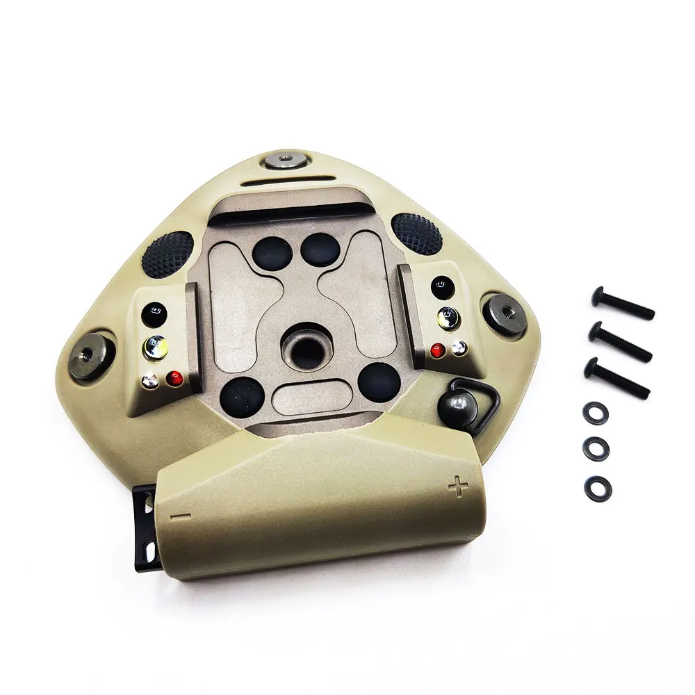 SOTAC Taktische LED-Beleuchtung Helmhalterung Rot Blau IR-Licht Langer heller Stroboskophelm Getrockneter Tintenfisch Jagdzubehör – Detail 3