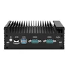 12th Gen Intel N100 Fanless Mini PC 2xi226-V 2.5G 2*COM NVMe 1*DP Efficient Cooling Solid Firewall Server Industrial Computer 3