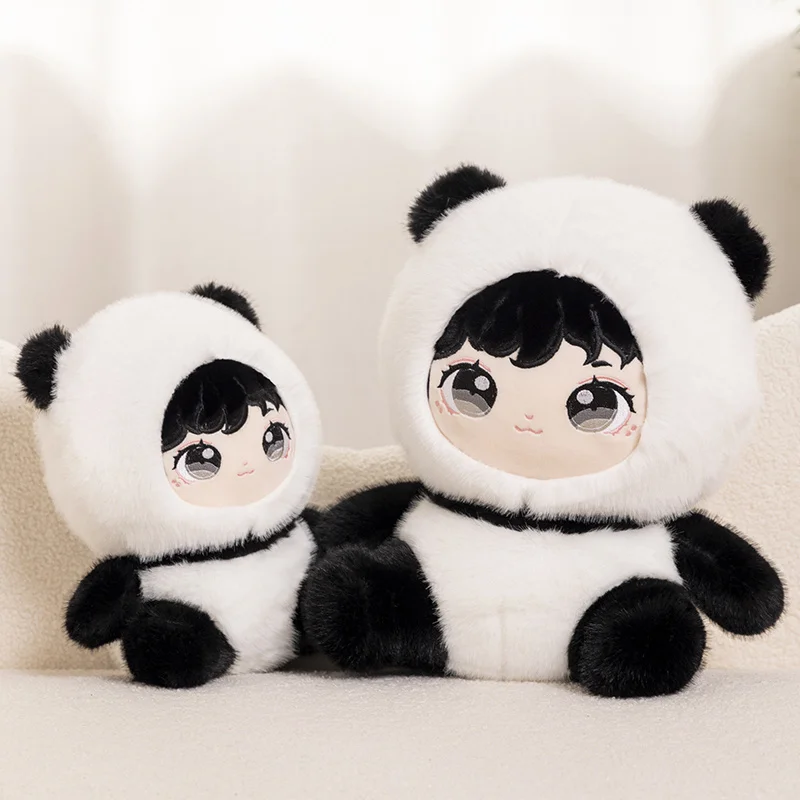 28/38cm Kawaii Star Doll Anime Plush Idol Dolls Transform Panda Plushie Toys Stuffed Cartoon Cosplay Animal Fans Collection Gift