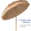 Patio Beach Umbrella Hawaiian Style 10 Ribs UPF 50+ with Tilt Carry Bag for Outdoor Tiki Bar,Patio Garden Beach Pool Backyard 3