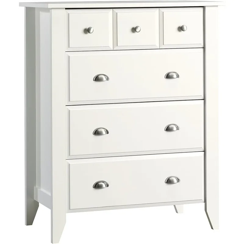 

Sauder Shoal Creek 4-Drawer Dresser, L: 34.72" x W: 18.58" x H: 42.68", Soft White finish