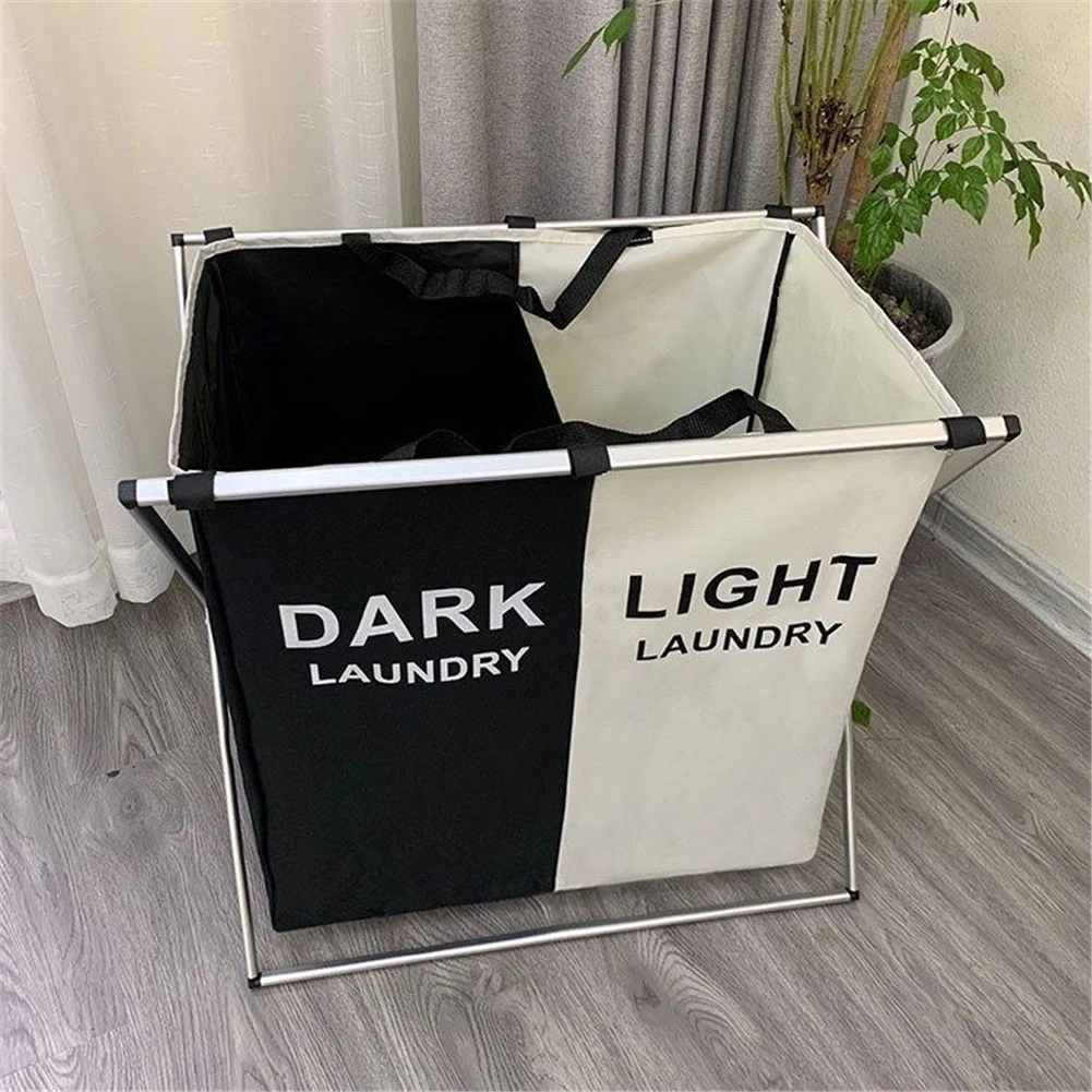 Laundry Baskets Large Removable Bags Storage Basket Sorter Organizer for Dirty Clothes Hamper Foldable Frame Cloth Organization