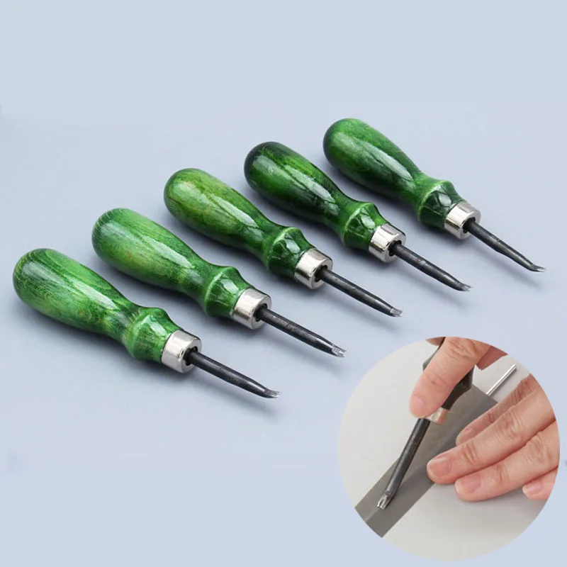 

1 шт., набор инструментов для кожевенного ремесла, 0,6/0,8/1,0/1,2/1,4 мм