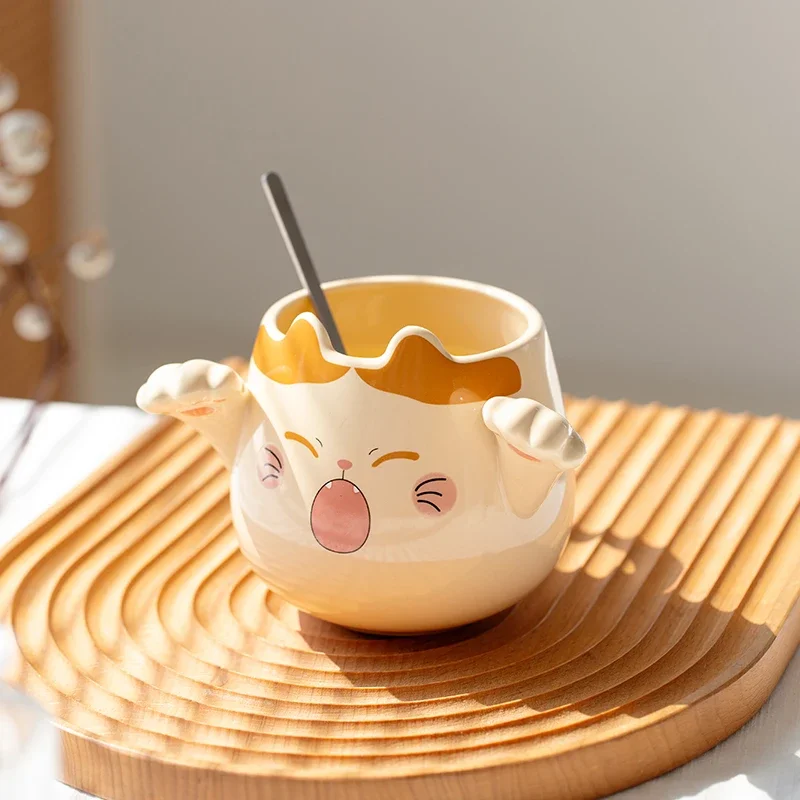 Hot New Zakka Creative Cute Cartoon Ceramic Breakfast Cup Mug Coffee Milk  Tea Mugs Colorful Animal Owl Gifts Tazas Sublimation - Mugs - AliExpress