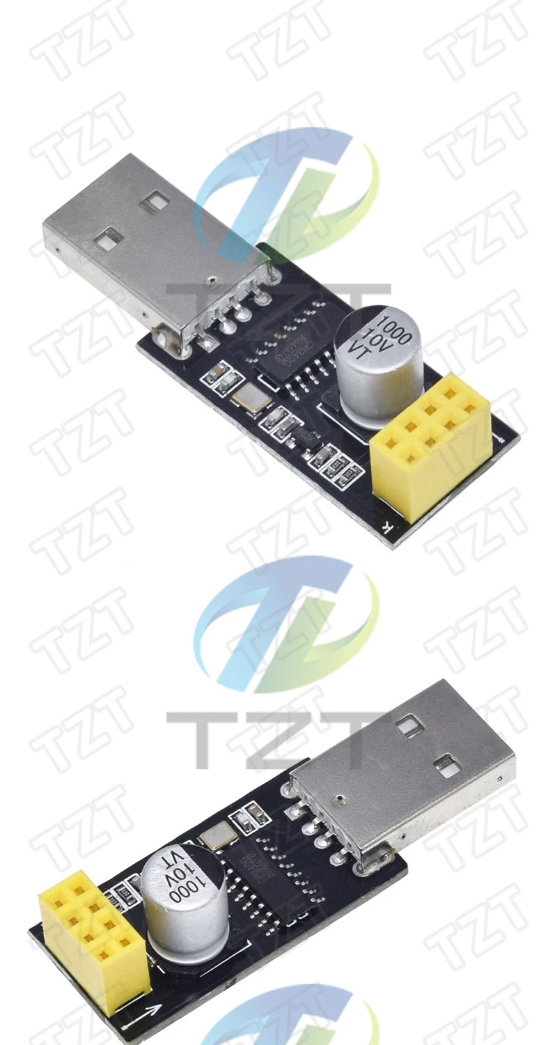 TZT ESP01 Programmieradapter UART GPIO0 ESP-01 Adapter ESP8266 CH340G USB zu ESP8266 Serielles Drahtloses WLAN-Entwicklungsboard – Detail 8