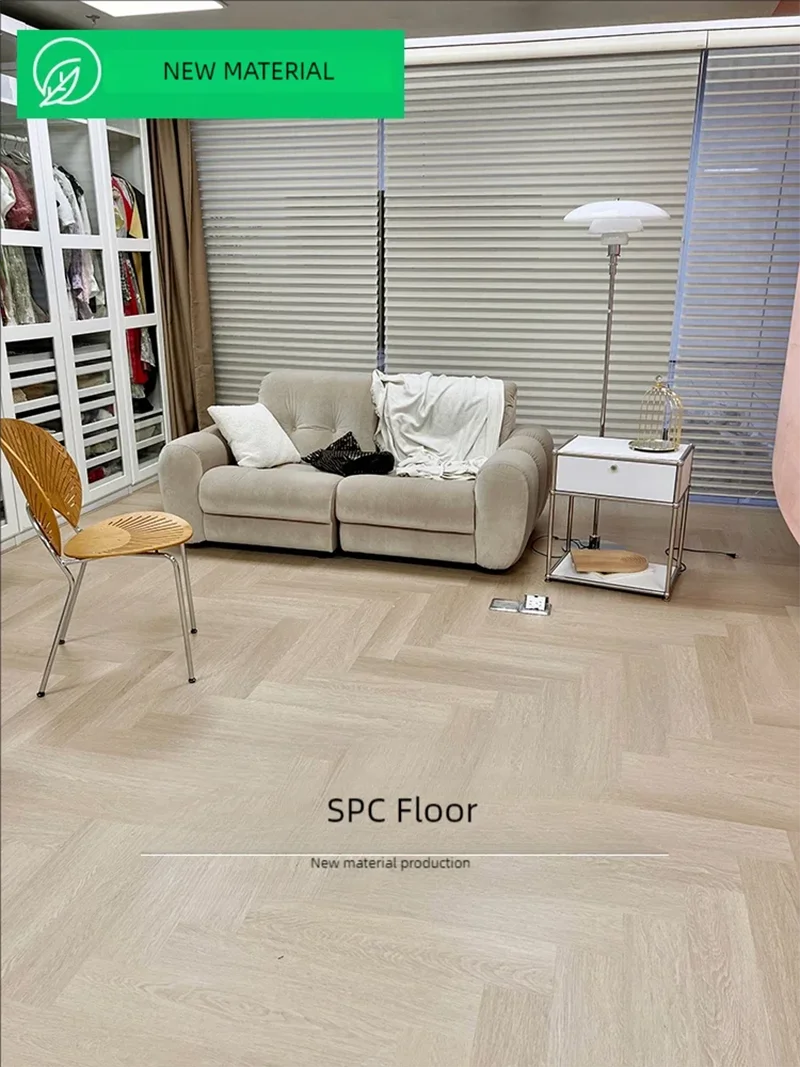 Spc Wood Imitation Floor 640MM X 128MM Excellent Color Beauty Decoration Material