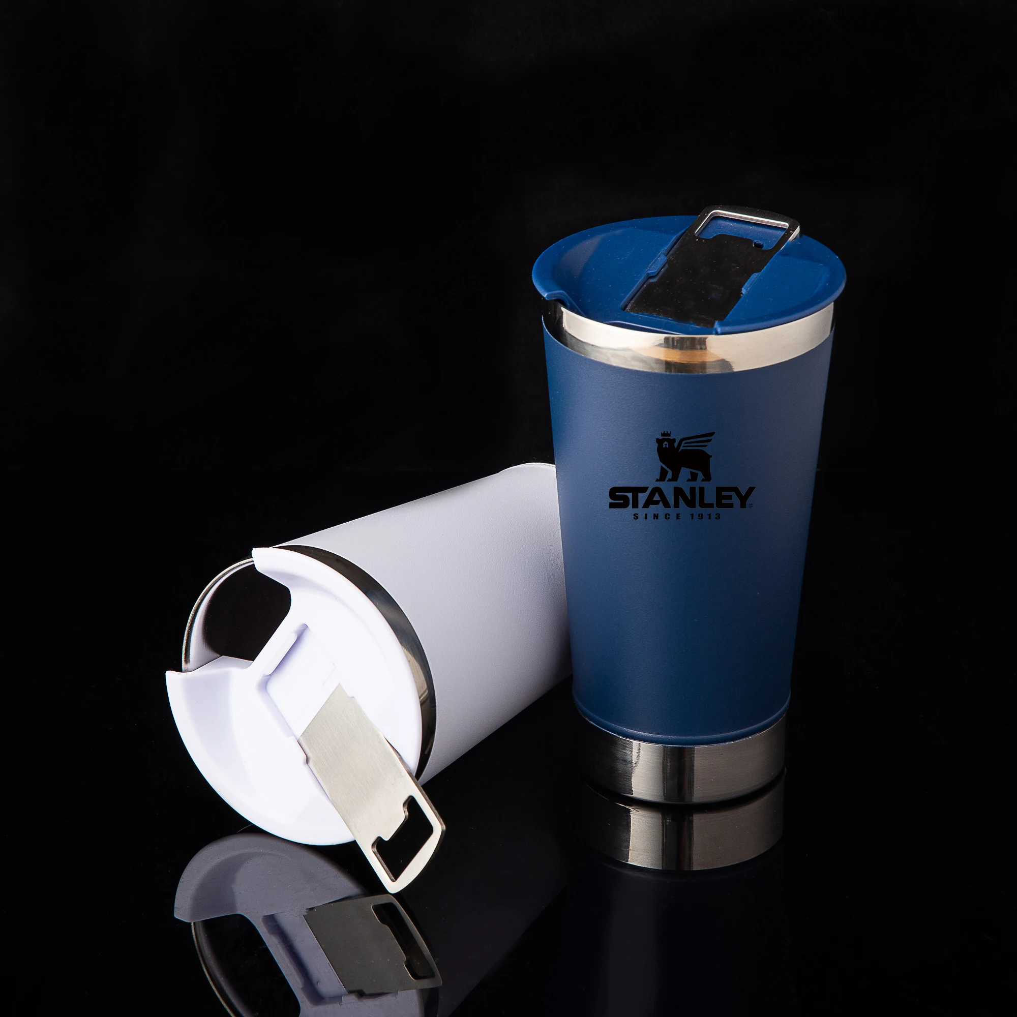 473ml Stanley New Style Bottom Bottle Opener Stainless Steel Beer Cup Thermos With Lid And Bottle Opener, Shipped Immediately