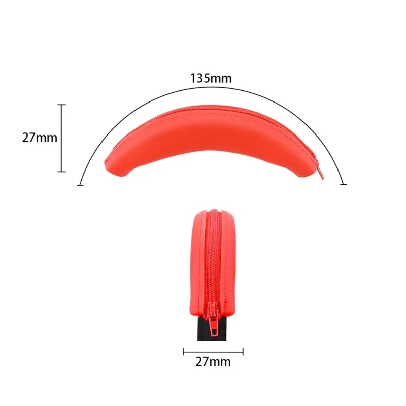 Silicone Sweatproof Headband Pad for Sony WH-1000XM3/4,XB910,H910N,CH520 Headphone Washable Zipped Dustproof Headband Protector