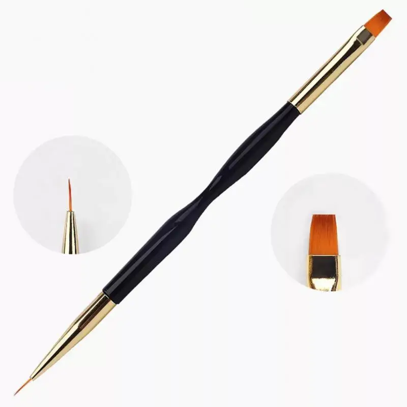 1~6PCS French Stripe Nail Art Liner Brush Set Tips Ultra-thin Line Drawing Pen Dual End UV Gel Painting Brushes Manicure Tools 6
