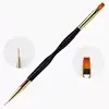 1~6PCS French Stripe Nail Art Liner Brush Set Tips Ultra-thin Line Drawing Pen Dual End UV Gel Painting Brushes Manicure Tools 6