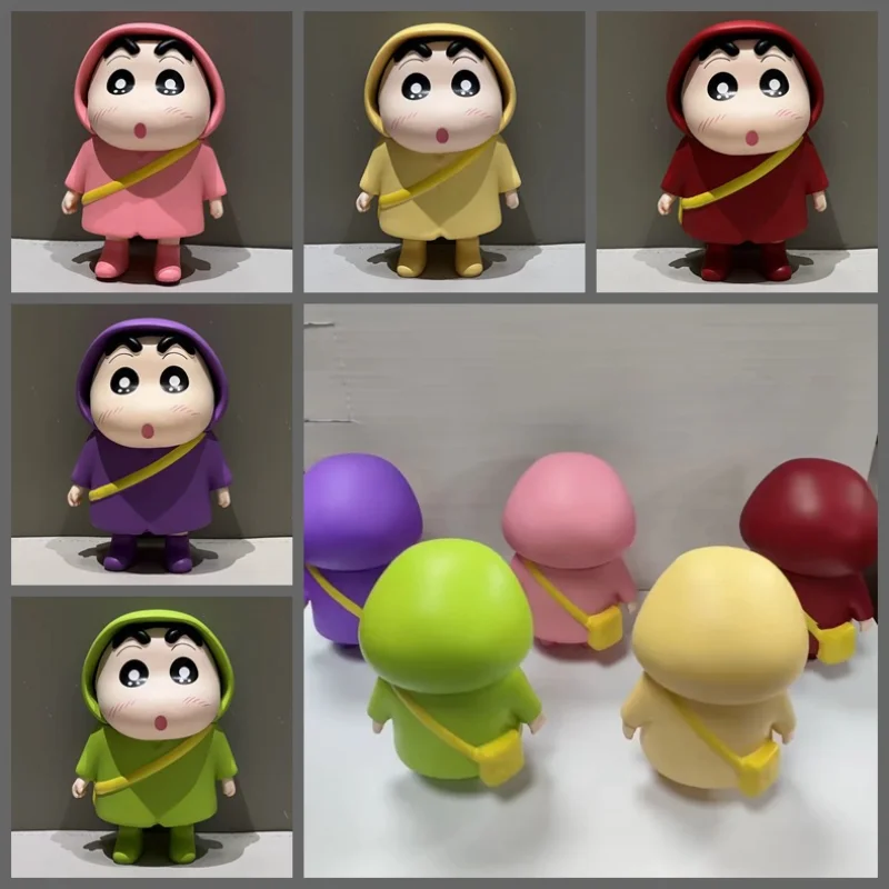 

Crayon Shin-chan Anime Characters Shin-chan Action Figure Q Version Raincoat Cute Doll Children's Gifts Toys Ornaments