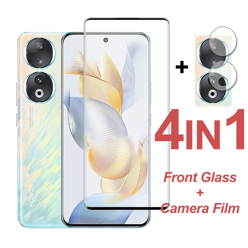Premium Full Cover Tempered Glass Screen & Camera Lens Protector