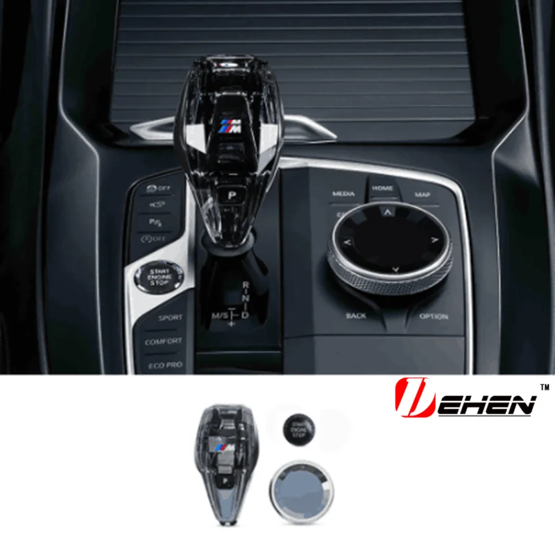 크리스탈 기어 시프트 노브, BMW 5 시리즈 F10 G20 G30 X5 시리즈 G05 G01 G08 G02 섀시 자동차 액세서리
