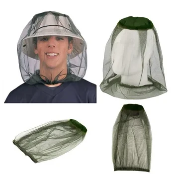 Moustiquaire chapeau filet visage tête protecteur été en plein air casquette de pêche Anti moustique insecte chapeau Bug maille pour randonnée Camping jardinage 1