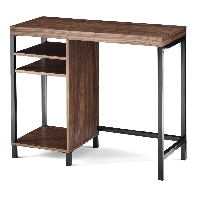 

Mainstays Sumpter Park Cube Storage Desk, Canyon Walnut, 15.35 X 36.10 X 30.00 Inches Computer Desk Office Furniture