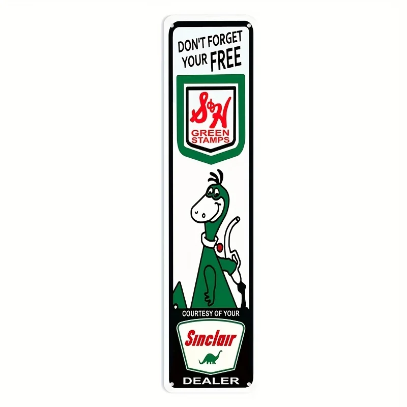 QMARK Vintage Tin Sign Sinclair Essence, Décor France