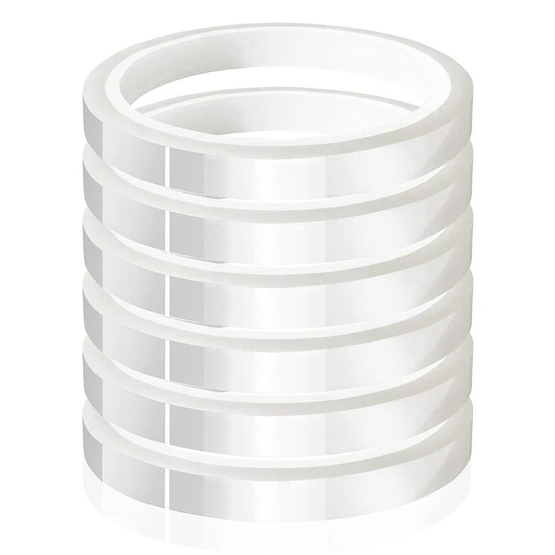

6 Rolls 10Mm X33M(108Ft) Clear Heat Tape For Heat Sublimation Press No Residue And Heat Transfer Vinyl