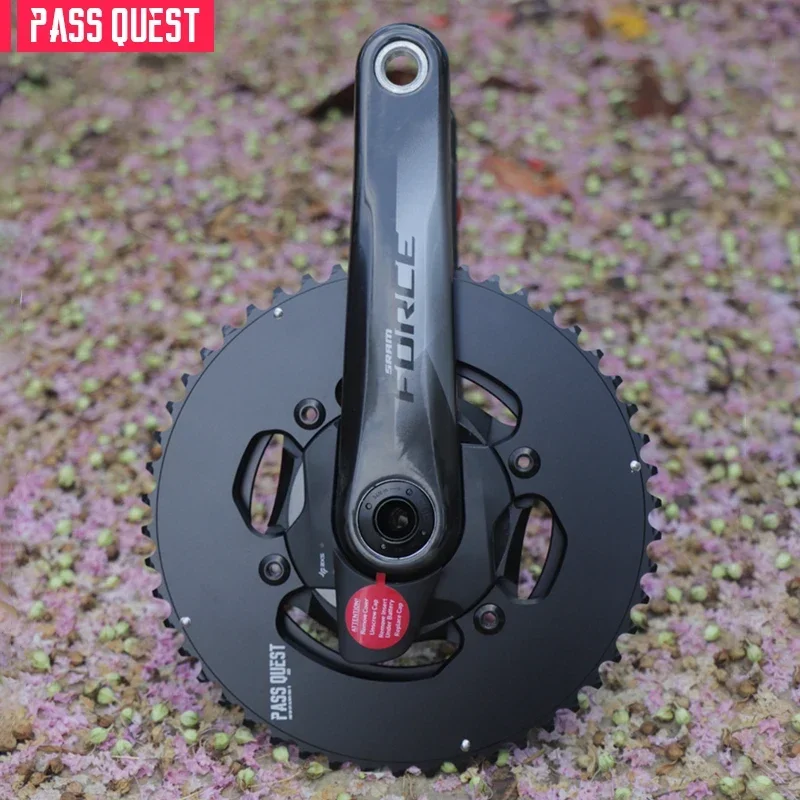 107BCD Double Chainring 2X Sprocket For SRAM FORCE Quarq Power Meter AXS 12S Road/Gravel Bike 46-33 48-35 50-37 52-39 bicycle sprocket gear bicycle parts bike sprocket